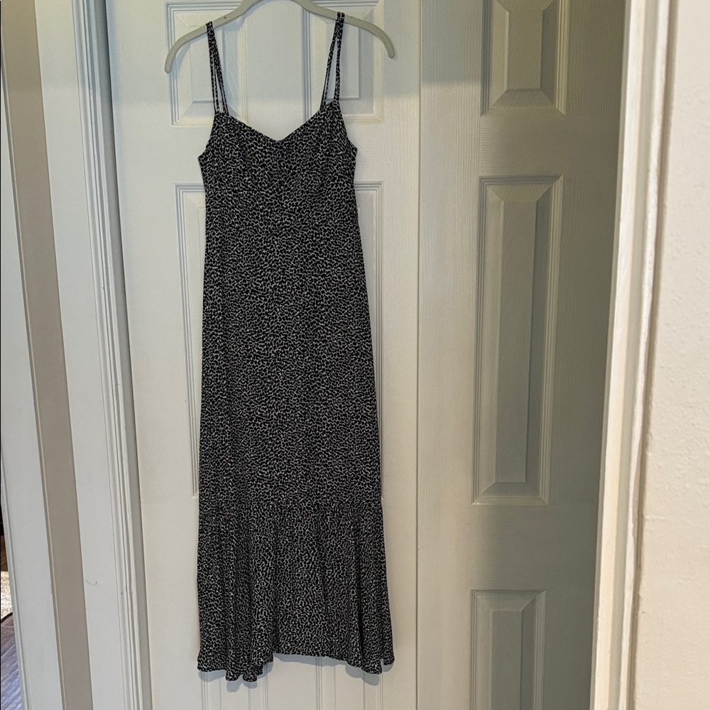 By Anthropologie Chic Black and White Maxi Dress